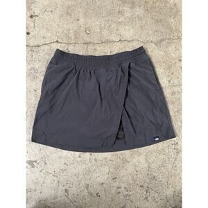 North Face Skort Womens M Skirt Shorts Navy Blue Stretchy Hiking‎ Wrap Outdoors